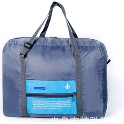 Decopatent® Reistas Flightbag - Handbagage koffer reis tas - Travelbag - Organizer Opvouwbaar - Tas voor aan je koffer - Blauw