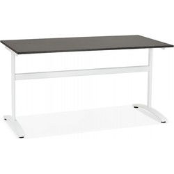 Groot recht bureau CRYPTO 160x80x74 cm Zwart