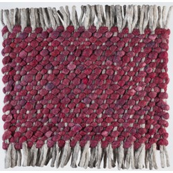 Wollen Tapijt Bordeaux Rood Garno 091 - Perletta - 130 x 200 cm