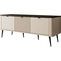 Meubella - TV-Meubel Mace - Beige - 130 cm
