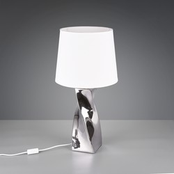 Moderne Tafellamp  Abeba - Kunststof - Zilver