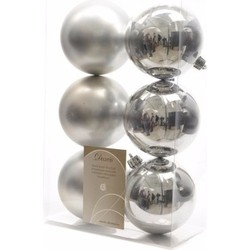 12-delige kerstballen set zilver - Kerstbal