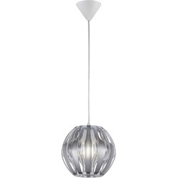 Moderne Hanglamp  Pumpkin - Metaal - Zilver