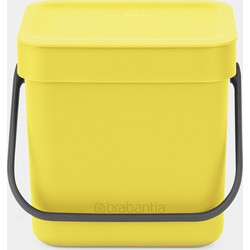 Sort & Go Waste Bin, 3 litre - Yellow