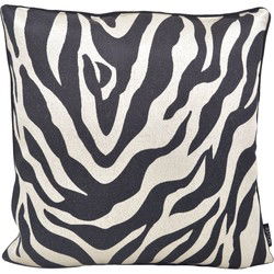 Sierkussen Black & Ivory Zebra | 45 x 45 cm | Jacquard/Polyester