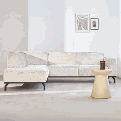 Hoekbank Chloe beige links