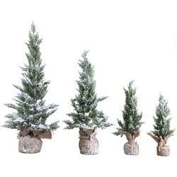 PTMD Quivian Decoratief Kerstmis Ornament - 25x25x75 cm  - PE - Groen