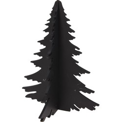 Boom hout kd 30 cm zwart kerstversiering