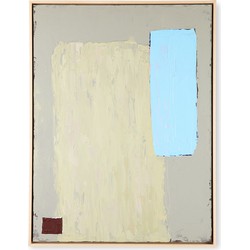 HKliving abstract schilderij pistache / blauw 60x80cm