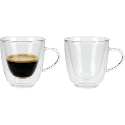 Cosy & Trendy Dubbelwandige glazen - 2x st - 160 ml - glas - Koffie- en theeglazen