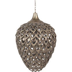 Clayre & Eef Hanglamp Goudkleurig Grijs IJzer