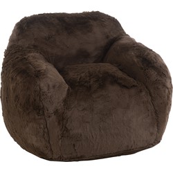 J-line - Fauteuil Cutie Polyester Bruin Small - 99x98x75cm