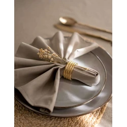 Servetringen gouden dubbele ringen servetringen (4 stuks)  | Servetring goud | Tafeldecoratie goud | Bruiloft decoratie | Tafel accessoire servetringen