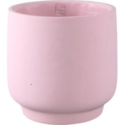 PTMD Bloempot Aline - 30x30x30 cm - Cement - Roze