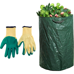 HIXA Bladzak 120L met Latex Tuinhandschoenen - Tuinafvalzak - Dames en Heren - One Size