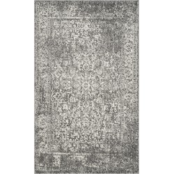 Safavieh Transitional Indoor Woven Area Rug, Evoke Collection, EVK256, in Grey & Ivory, 91 X 152 cm