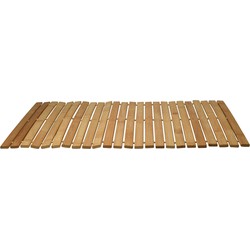 Bathroom Solutions Badkamer/douche/bad mat - bamboe hout - 40 x 60 cm - Badmatjes
