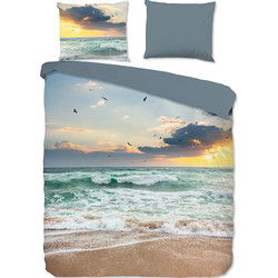 Pure Strand en Zee Dekbedovertrek Multi-1-persoons (140 x 200/220 cm)