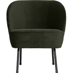 BePureHome Vogue Fauteuil - Fluweel - Donkergroen - 69x57x70