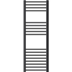Badkamerradiator Sahara 400x1200 mm antraciet recht met zijaansluiting