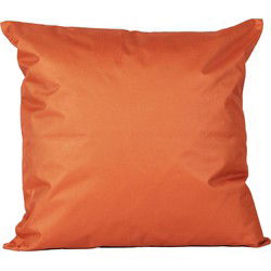 Anna's collection Buiten of tuin sier kussens - oranje - 45 x 45 cm - binnen/buiten - Sierkussens