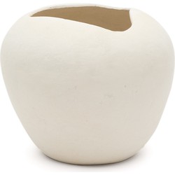 Kave Home - Mimun vaas van wit papier-maché 32,5 cm