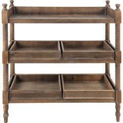 Clayre & Eef Sidetable Bruin Hout