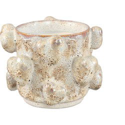 PTMD Bloempot Valentin - 19x19x14 cm - Keramiek - Creme