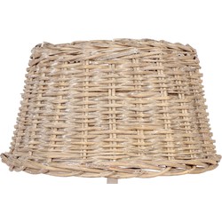 Clayre & Eef Lampenkap  Ø 38x22 cm Beige Rotan Rond Rieten Lampenkap