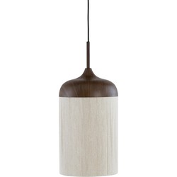 Hanglamp Dania - Bruin/Crème - Ø27.5x52cm