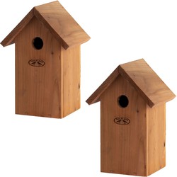 2x Vogelhuisjes/nestkastjes pimpelmees 25.7 cm - Vogelhuisjes