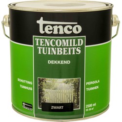 Dekkend zwart 2,5l mild verf/beits - tenco