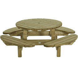 Picknicktafel rond 210