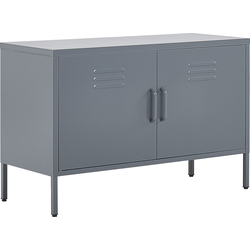 Beliani URIA - Sideboard-Grijs-Staal