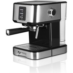 MAGNANI Espresso machine, Koffie apparaat van RVS, Espresso apparaat voor 1 of 2 kopjes, 1,5L watertank, Halfautomatische espresso machine met temper, 29 x 31 x 27 cm (H x B x D)