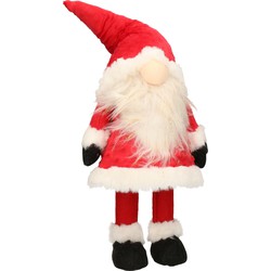 Decoratie pop gnome/kabouter - kerstman pop - 42 cm - Kerstman pop
