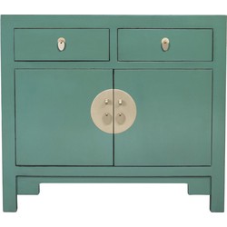 Fine Asianliving Chinese Kast Pine Green - Orientique Collectie