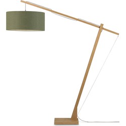Vloerlamp Montblanc - Bamboe/Groen - 175x60x207cm