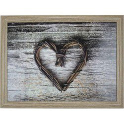 Mars & More Schootkussen - hart print - laptray - 43 x 33 cm - Dienbladen