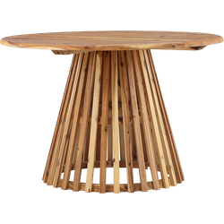 Malin houten tuintafel bruin - Ø 120 cm