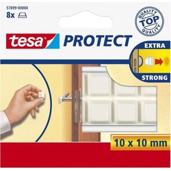 Tesa beschermblokjes - buffers - 8x - wit - 1 cm - deurstoppers - Deurstoppers