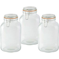 Esschert Design Weckpot - 1x - 3L - glas - D15 x 24 cm - voorraadpot - Voorraadpot
