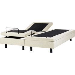 Beliani DUKE II - Tweepersoonsbed-Beige-Polyester