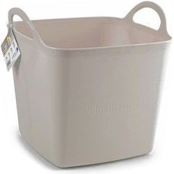 Plasticforte Kuip - emmer - flexibel - beige - 43L - vierkant - Wasmanden