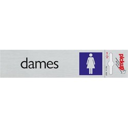 Route Alulook 165 x 44 mm Sticker dames horizontaal - Pickup