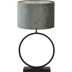 Tafellamp Liva/Gemstone - Zwart/Antraciet - Ø40x78,5cm
