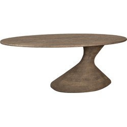PTMD Nemo Grey mango wooden dining table oval 220cm