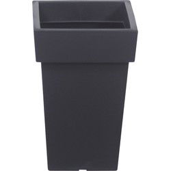 Prosperplast Bloempot - kunststof - antraciet - 23 x 35 cm - Plantenpotten