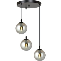 moderne hanglamp Fabbri Zwart 3-lichts  - Øcm