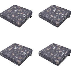 Madison -  Zitkussen Donna grey canvas eco+ - Ca. 40x40 cm - Set van 4